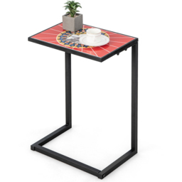 Costway C-shaped Outdoor Side Table - Size: 68.6 x 45.7 x 12.7cm - Multi - Wilko - thumbnail 3