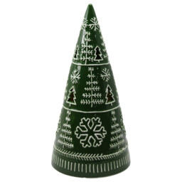 Red or Green LED Tree Ornaments Red or Green - Santa's Chalet - Wilko - thumbnail 3