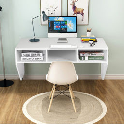 Costway 3 Shelf Wall Mounted Computer Desk White - Size: 122 x 63 x 10cm - Wilko - thumbnail 6