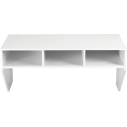 Costway 3 Shelf Wall Mounted Computer Desk White - Size: 122 x 63 x 10cm - Wilko - thumbnail 3