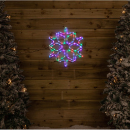 Samuel Alexander RGB Digital Light up Christmas Snowflake 57cm - Size: 57 x 50 x 50cm - White - Wilko - thumbnail 7