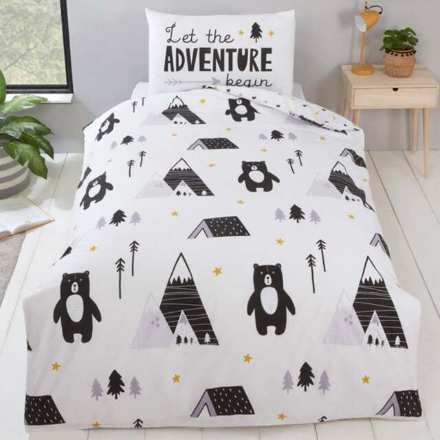 Rapport Home Scandi Bears Single Multicolour Duvet Cover Set - Wilko - image 1