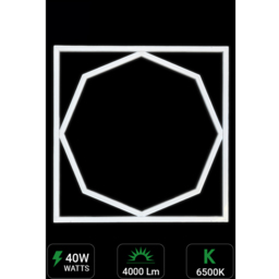 ENER-J 40W 6500K Cool White LED Frame Panel Light 60 x 60cm 4 Pack - Size: 65 x 4 x 65cm - Wilko - thumbnail 7
