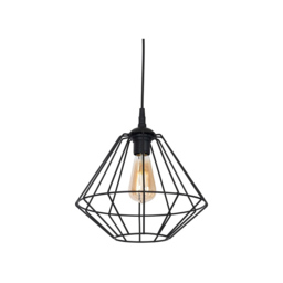 Milagro Colin Black Pendant Lamp 230V - Size: 30 x 30 x 90cm - Wilko - thumbnail 4