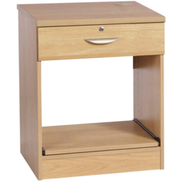 R White Cabinets Single Drawer Printer Desk Stand Brown - Size: 72.8 x 60 x 54cm - Wilko - thumbnail 3