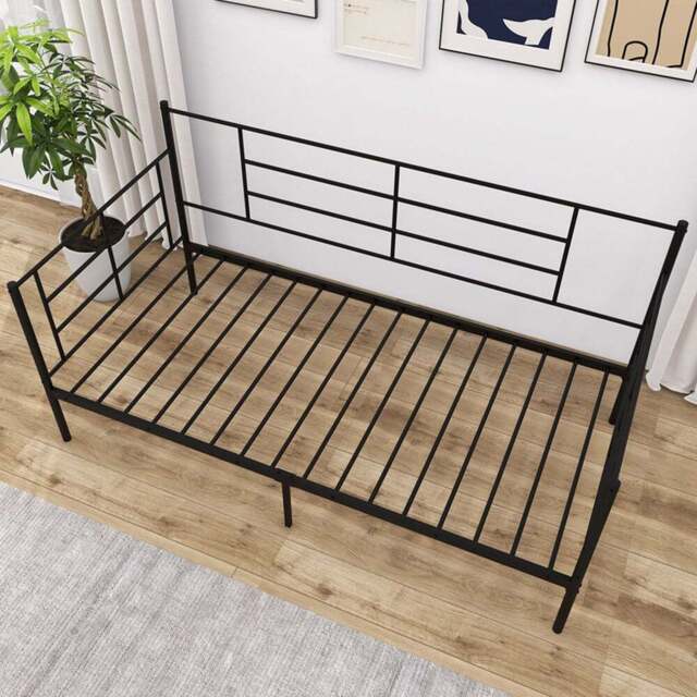 Costway Single Size 2 in 1 Black Daybed with Arms - Multi - Wilko - image 1