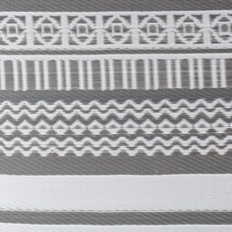 Charles Bentley Tribal  Lightweight Waterproof Indoor/Outdoor Rug Grey 170x120cm - Size: 120 x 170cm - Wilko - thumbnail 5