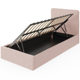 GFW Chiswick Single Soft Pink Ottoman Bed with SC Pocket Sprung Mattress - Wilko - thumbnail 5