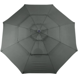 Living and Home 3 Tier Dark Grey Solar LED Crank and Tilt Parasol with Rose Cement Base 3m - Wilko - thumbnail 3
