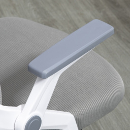 Portland Grey Mesh Swivel Lumbar Support Office Chair - Size: 55 x 60 x 98cm - Wilko - thumbnail 4