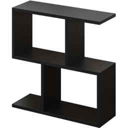 Decortie Homemania 4 Shelf Black Bute Wooden Side Table - Size: 60 x 60 x 19.5cm - Wilko - thumbnail 3