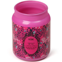 Disney Villains Cruella De Vil Black Pepper and Foxglove Scented Candle 430g - Size: 14.8 x 10.1 x 9.1cm - Pink - Wilko - thumbnail 3