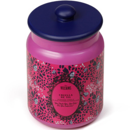Disney Villains Cruella De Vil Black Pepper and Foxglove Scented Candle 430g - Size: 14.8 x 10.1 x 9.1cm - Pink - Wilko - thumbnail 4