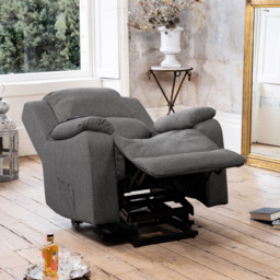 Artemis Home Marldon Dark Grey Massage and Heat Electric Recliner Chair - Size: Single - Wilko - thumbnail 4