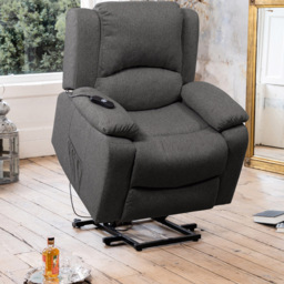 Artemis Home Marldon Dark Grey Massage and Heat Electric Recliner Chair - Size: Single - Wilko - thumbnail 6
