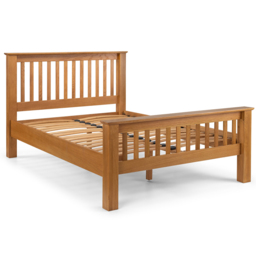Julian Bowen Amsterdam Super King Oak High Foot End Bed - Wood - Wilko - thumbnail 3