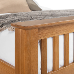 Julian Bowen Amsterdam Super King Oak High Foot End Bed - Wood - Wilko - thumbnail 7
