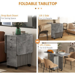 Portland 6 Seater Extendable Dining Table Light Grey - Wilko - thumbnail 6