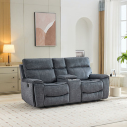 Cancun Reclining Sofa - Grey/2 - Size: 2 Seater - Wilko - thumbnail 4