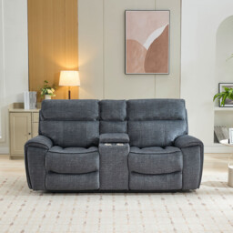 Cancun Reclining Sofa - Grey/2 - Size: 2 Seater - Wilko - thumbnail 3