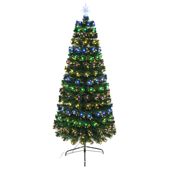 Shatchi Nebula Fibre Optic Artificial Christmas Tree 3ft - Green - Wilko - image 1