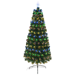 Shatchi Nebula Fibre Optic Artificial Christmas Tree 3ft - Green - Wilko - thumbnail 1