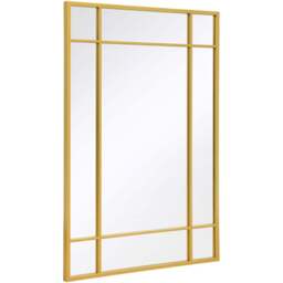The Fenestra Gold Wall Mirror 100 x 70cm - MirrorOutlet - Wilko - thumbnail 4