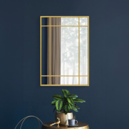 The Fenestra Gold Wall Mirror 100 x 70cm - MirrorOutlet - Wilko - thumbnail 3