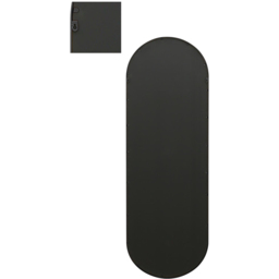 The Vultus Black Double Arched Metal Leaner Wall Mirror 180 x 60cm - MirrorOutlet - Wilko - thumbnail 5