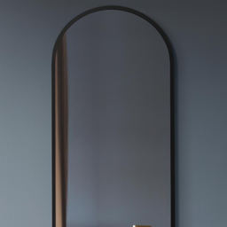 The Vultus Black Double Arched Metal Leaner Wall Mirror 180 x 60cm - MirrorOutlet - Wilko - thumbnail 6