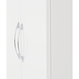 Seconique Nevada 2 Door Single Drawer Gloss White Wardrobe - Size: 2 Door, Single Drawer - Wilko - thumbnail 6