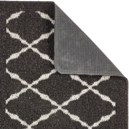 My Mat Arbor Charcoal Diamond Stain Resistant Runner 67 x 200cm - Size: 67 x 200 x 2cm - grey - Wilko - thumbnail 4