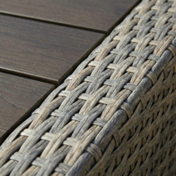 Home Source Trapani 5 Seater Taupe Rattan Garden Lounge Set - Wilko - thumbnail 5