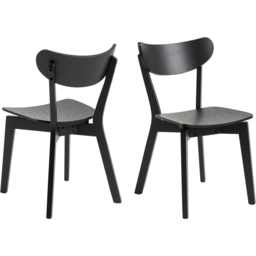 Florence Roxby Set of 2 Black Dining Chairs - Furniture To Go - Wilko - thumbnail 3