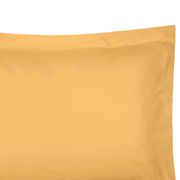 Serene Oxford Saffron Pillowcase - Size: 27 x 20cm - Orange - Wilko - thumbnail 3