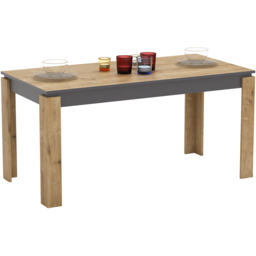 Decorotika Manhattan 6 Seater Dining Table Oak - Size: 4 Seater - Multi - Wilko - thumbnail 4