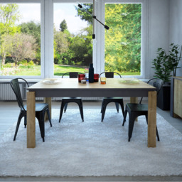 Decorotika Manhattan 6 Seater Dining Table Oak - Size: 4 Seater - Multi - Wilko - thumbnail 7