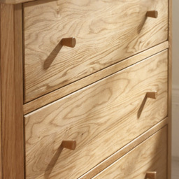 Julian Bowen Coxmoor 5 Drawer Oak Wide Chest of Drawers - Brown - Wilko - thumbnail 4