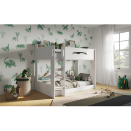 Flair Gravity White Low Bunk Bed with Shelves - Size: Single - Wilko - thumbnail 6