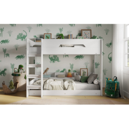Flair Gravity White Low Bunk Bed with Shelves - Size: Single - Wilko - thumbnail 3
