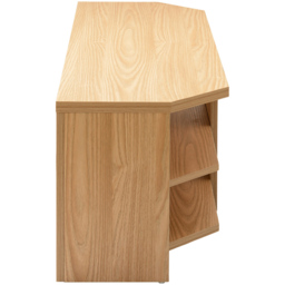 TTAP Memphis 2 Shelf Oak TV Stand - Size: 14.4 x 120 x 39.5cm - Brown - Wilko - thumbnail 5