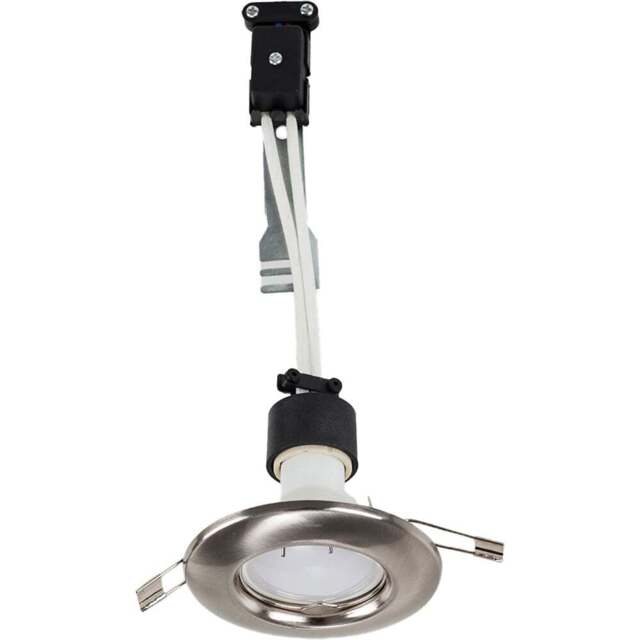 ValueLights Brushed Chrome Warm White LED Fixed Ceiling Downlight 30 Pack - Size: 8.8 x 8.8 x 8.8cm - Silver - Wilko - image 1