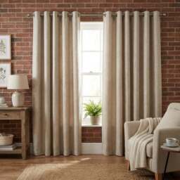 Maison Blackout Curtain Natural 168cm 183cm - Wilko - thumbnail 5