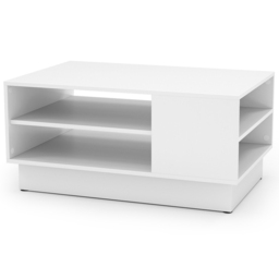 Costway 2 Shelf White Rectangle Coffee Table - Size: 86 x 56 x 41cm - Wilko - thumbnail 3