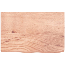 vidaXL 60 x 40 x 6cm Brown Wall Shelf - Size: 6 x 60 x 40cm - Wilko - thumbnail 4