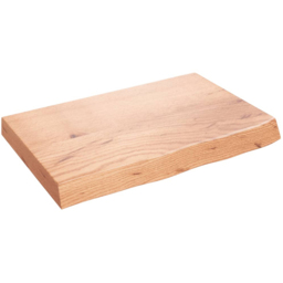 vidaXL 60 x 40 x 6cm Brown Wall Shelf - Size: 6 x 60 x 40cm - Wilko - thumbnail 1