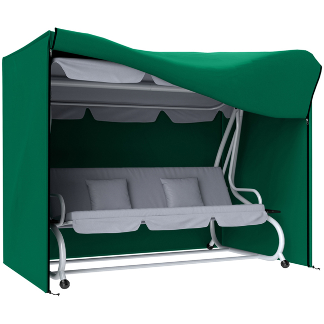 Outsunny 3 Seater Green Anti-UV Garden Swing Cover - Size: 172 x 125 x 220cm - Wilko - image 1