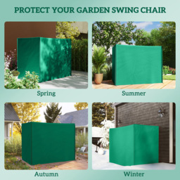 Outsunny 3 Seater Green Anti-UV Garden Swing Cover - Size: 172 x 125 x 220cm - Wilko - thumbnail 5