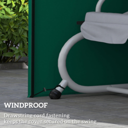 Outsunny 3 Seater Green Anti-UV Garden Swing Cover - Size: 172 x 125 x 220cm - Wilko - thumbnail 7