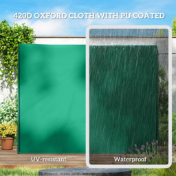 Outsunny 3 Seater Green Anti-UV Garden Swing Cover - Size: 172 x 125 x 220cm - Wilko - thumbnail 6